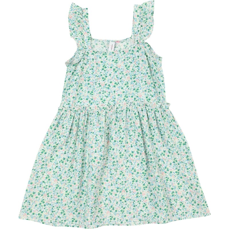 Vero Moda Girl Šaty VMIRIS DITSY modrá / jedľová / ružová / biela 64018884
