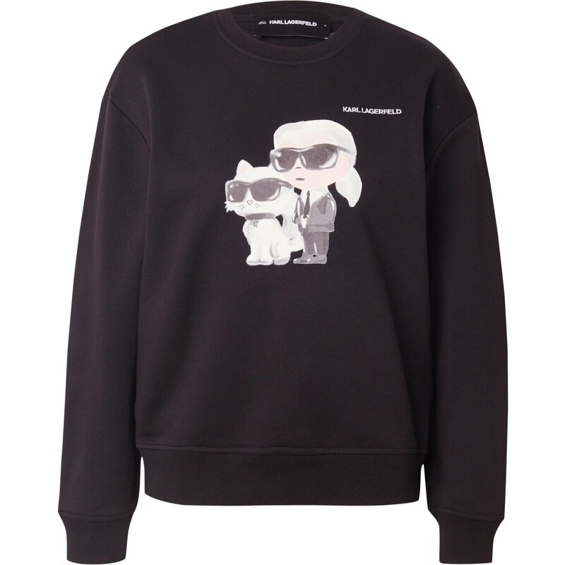 Karl Lagerfeld Mikina IKON svetlobéžová / sivá / čierna / biela 65653157