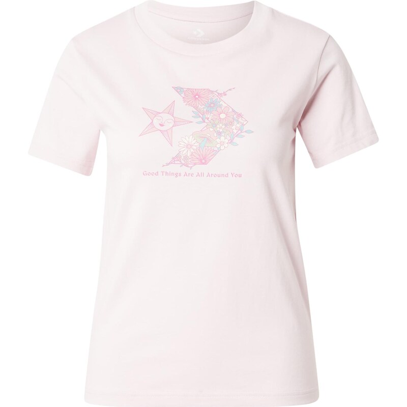 CONVERSE Tričko piesková / nefritová / ružová / svetloružová 63769356