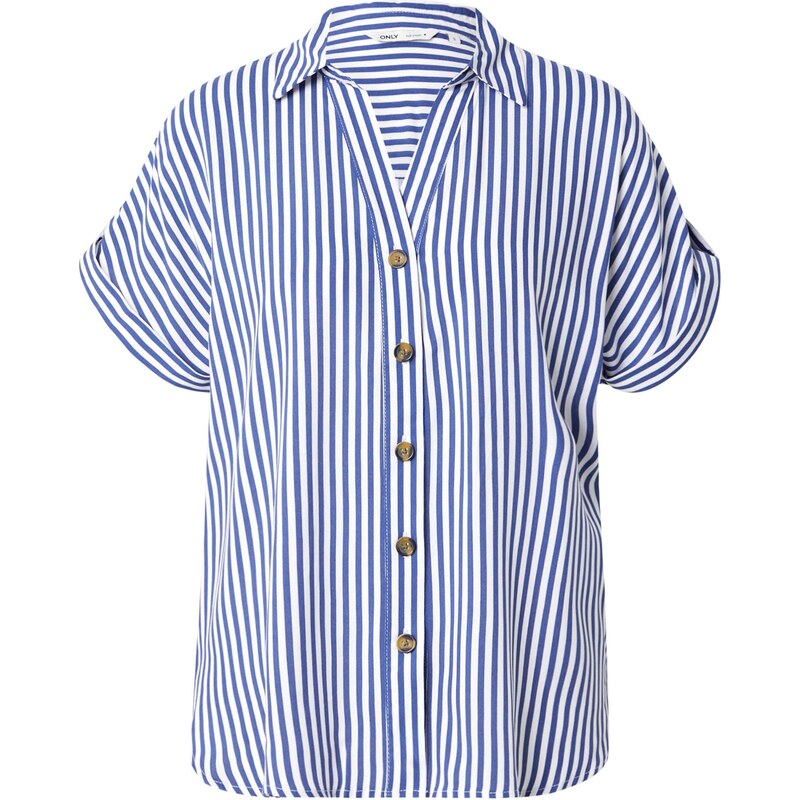 ONLY Blúzka ONLYasmin tmavomodrá / biela 64168865