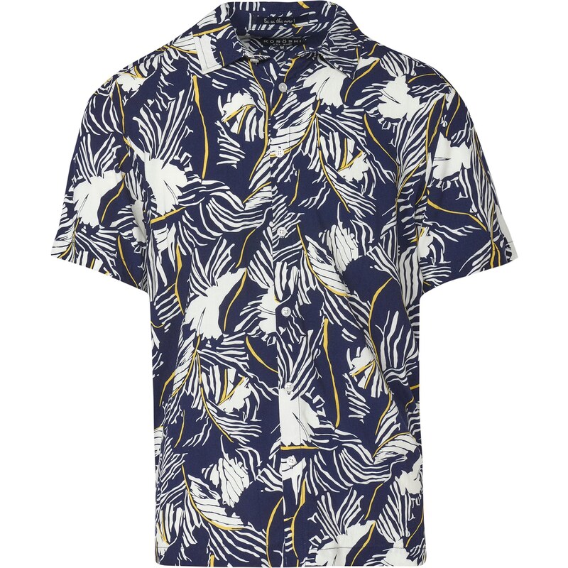 KOROSHI Košeľa námornícka modrá / žltá / biela 63874214