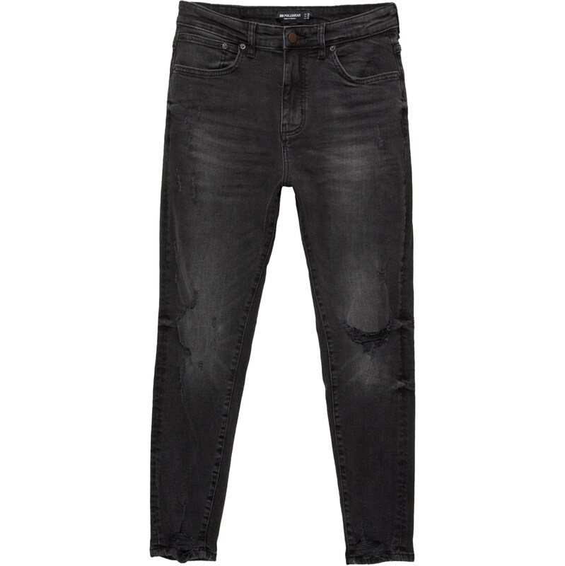 Pull&Bear Džínsy čierny denim 64356638