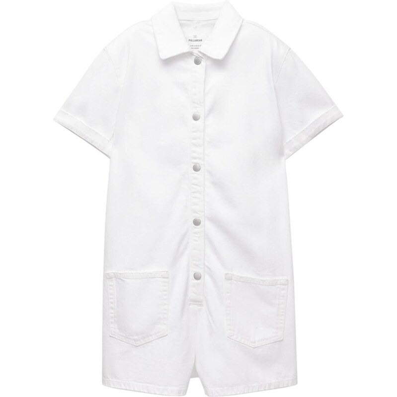 Pull&Bear Overal biela 64100192