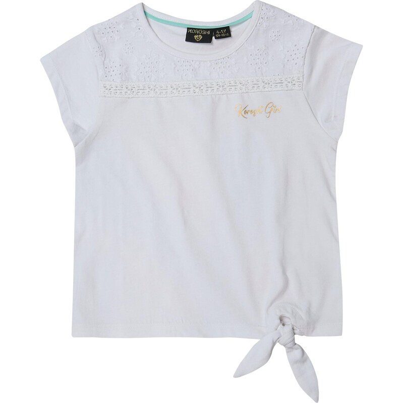 KOROSHI Tričko zlatá / biela 65879654