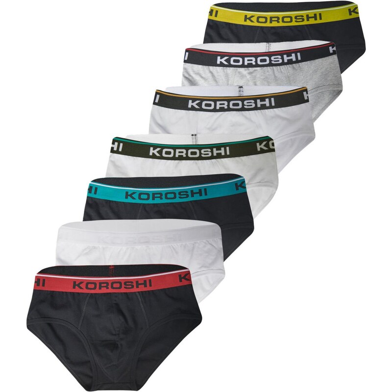 KOROSHI Nohavičky svetlosivá / krvavo červená / čierna / biela 65879662