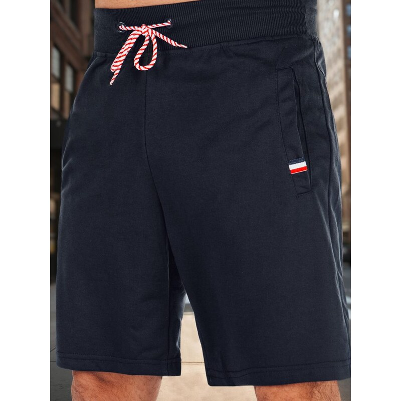 Dstreet Pohodlné granátové kraťasy s logom 63774244