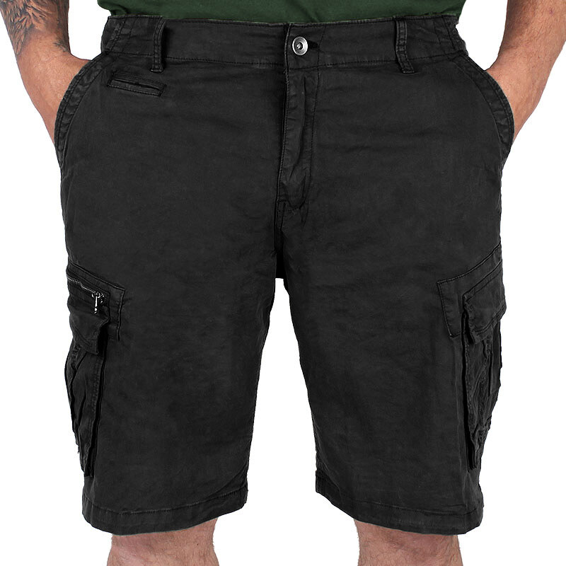 Kraťasy nadrozmerné Loshan čierne 54978094