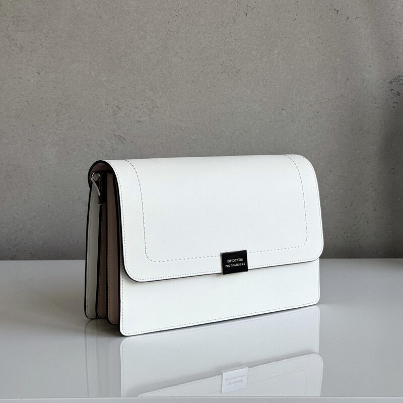 Kožená kabelka CROMIA Dalia biela 63777901