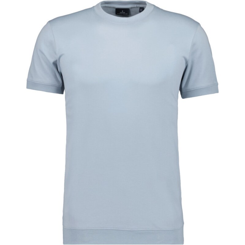 Pánske svetlosivé prémiové tričko pima bavlna s patentom RAGMAN 63778036