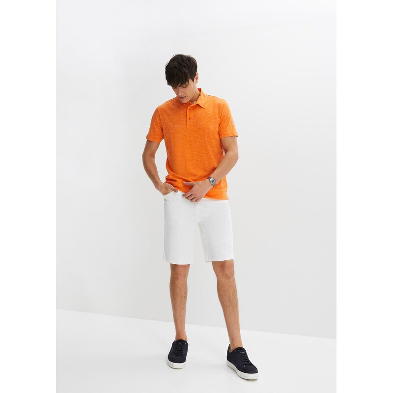 bonprix Strečové bermudy Classic Fit, farba biela