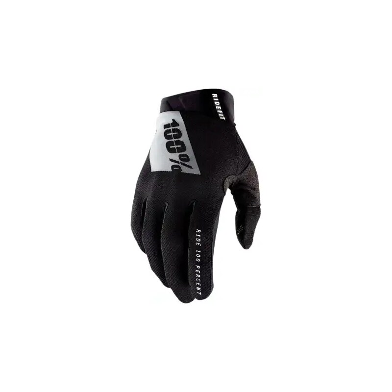100% Ridefit pánske rukavice Black/White vel. M 63778044