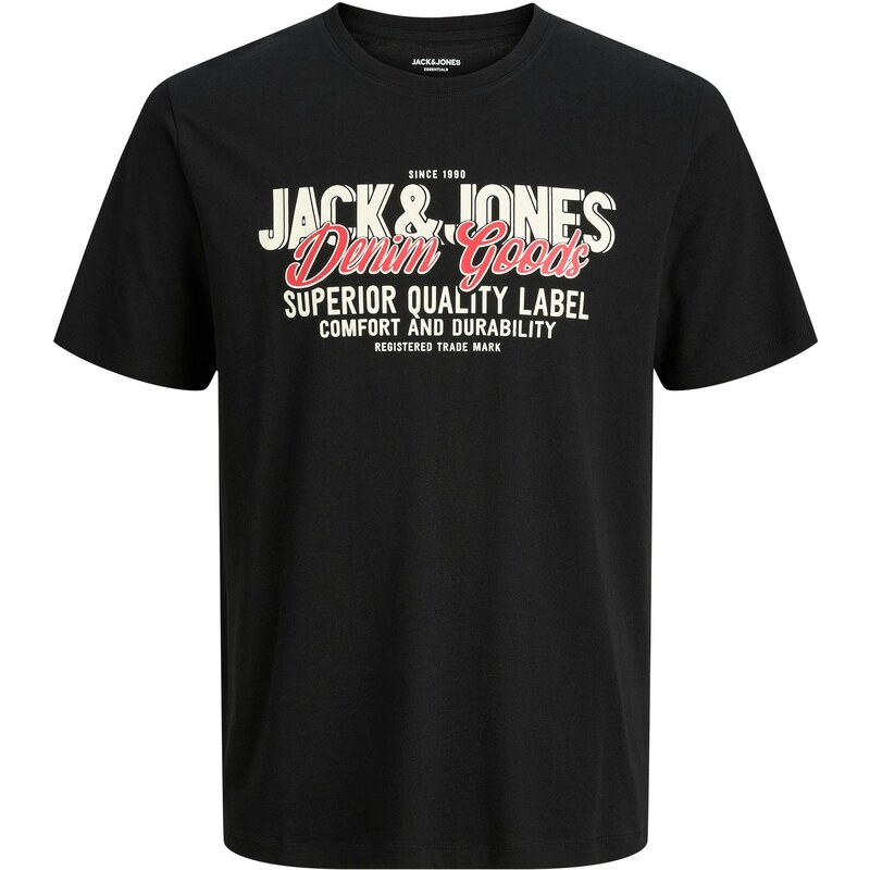 JACK & JONES Tričko červená / čierna / biela 63780503