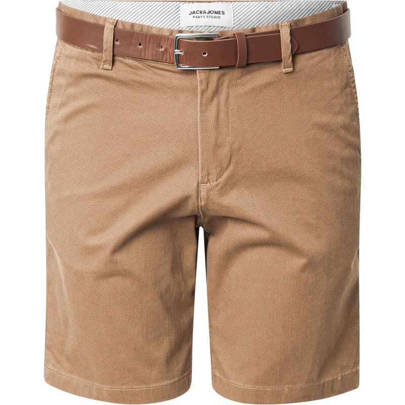 JACK & JONES Chino nohavice JPSTMARCO LEGACY hnedá / brokátová 63780527