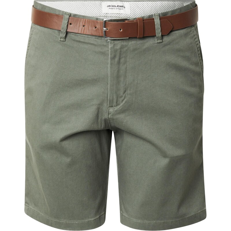 JACK & JONES Chino nohavice JPSTMARCO LEGACY tmavozelená 63780568
