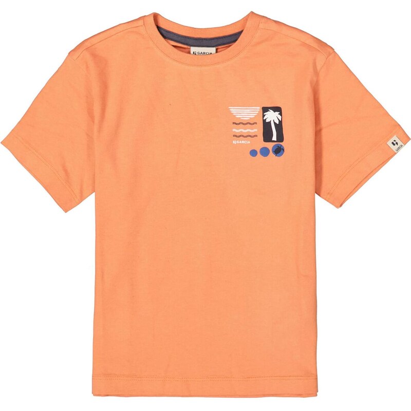 GARCIA Tričko modrá / oranžová / čierna / biela 63780601