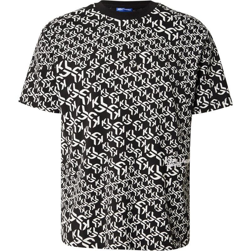 KARL LAGERFELD JEANS Tričko čierna / biela 63780757