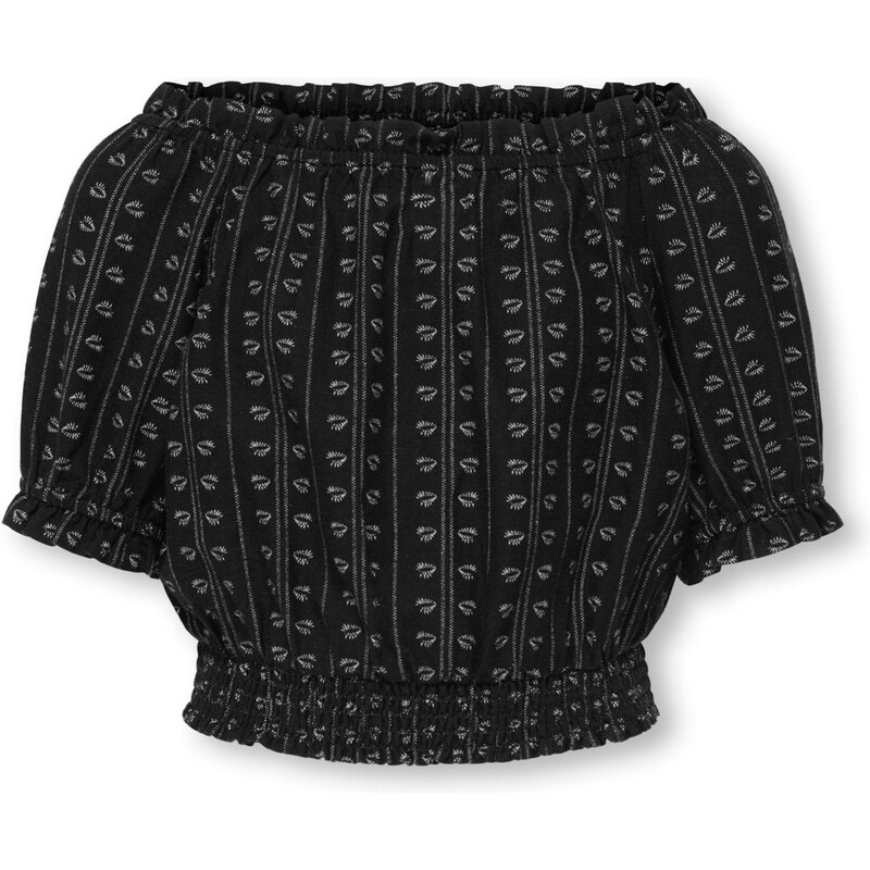 ONLY GIRLS Blúzka KOGBoletta čierna / biela 63780925