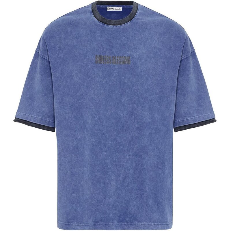 Dandalo Tričko zafírová / sivá melírovaná 65921599