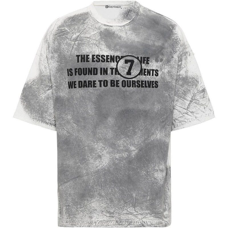 Dandalo Tričko nebielená / grafitová / čierna 65653262