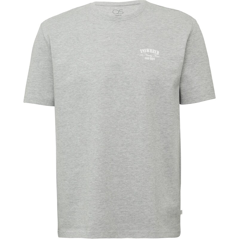 QS Tričko sivá melírovaná / biela 63892606