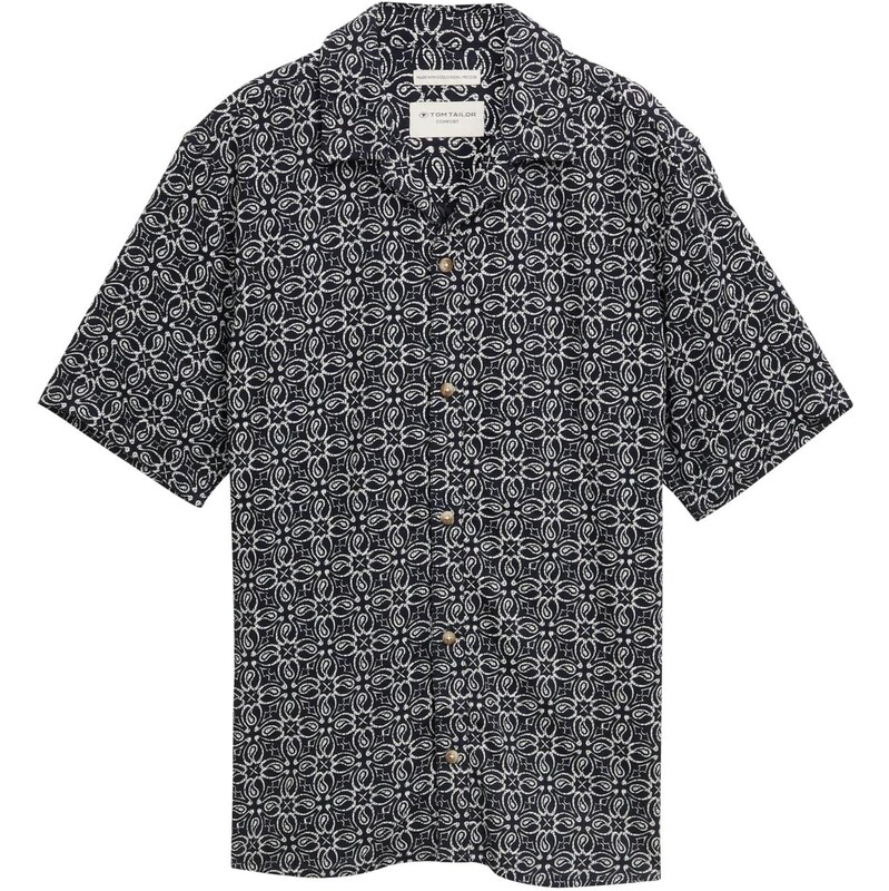 TOM TAILOR Košeľa námornícka modrá / biela 63780467