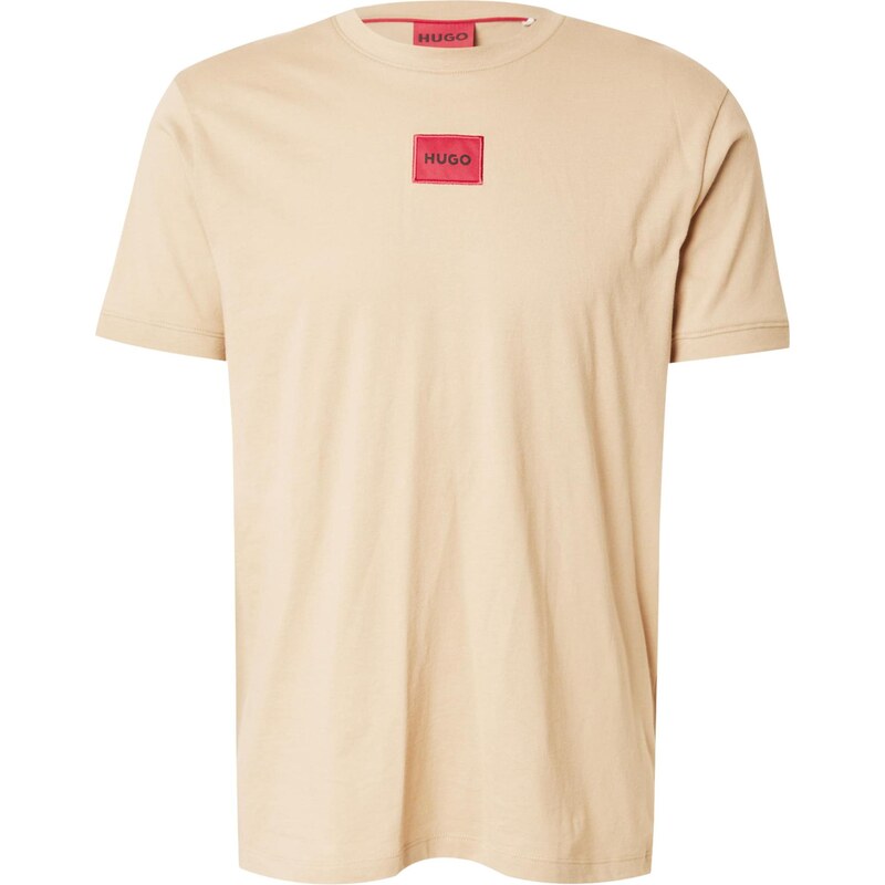 HUGO Tričko Diragolino212 piesková / jasne červená / čierna 63780675