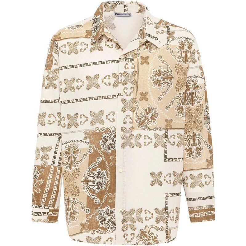 Dandalo Košeľa béžová / hnedá / svetlohnedá 65653228