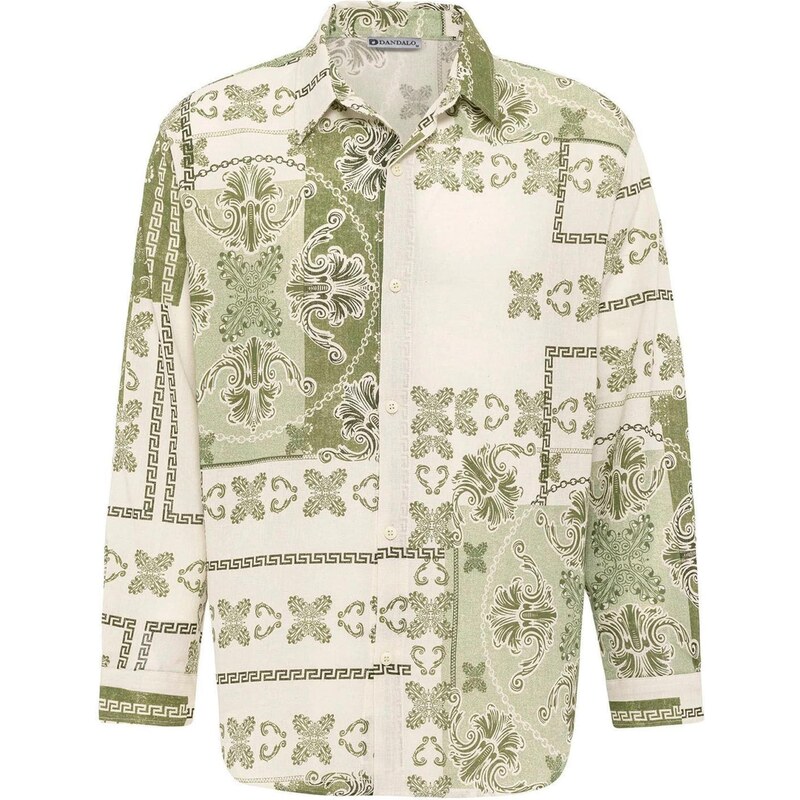 Dandalo Košeľa zelená / olivová / pastelovo zelená / biela ako vlna 65653220