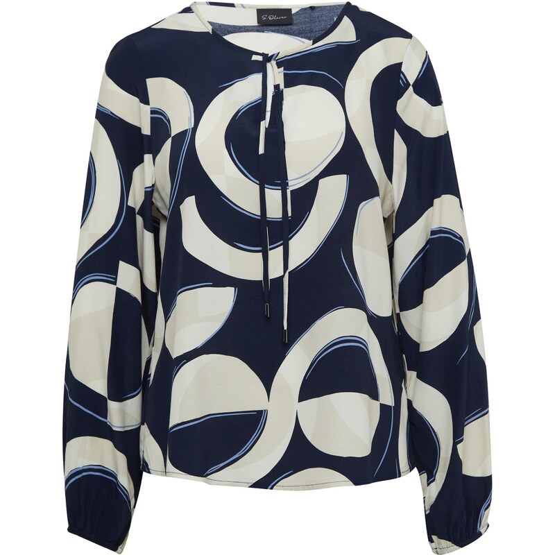 s.Oliver BLACK LABEL Blúzka slonová kosť / námornícka modrá 65876317