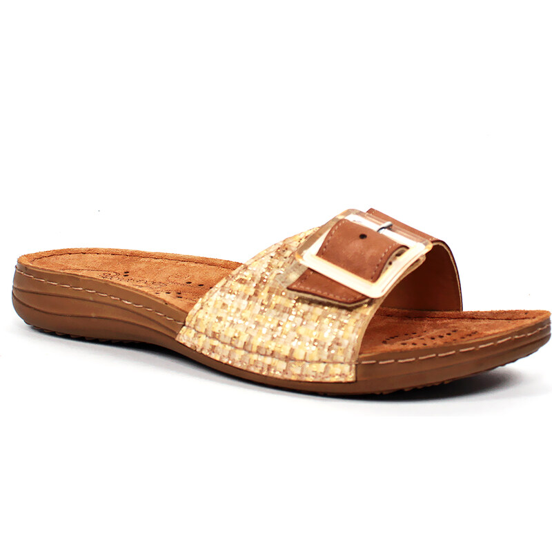 Secretshoes Pohodlné kožené šľapky 63786422