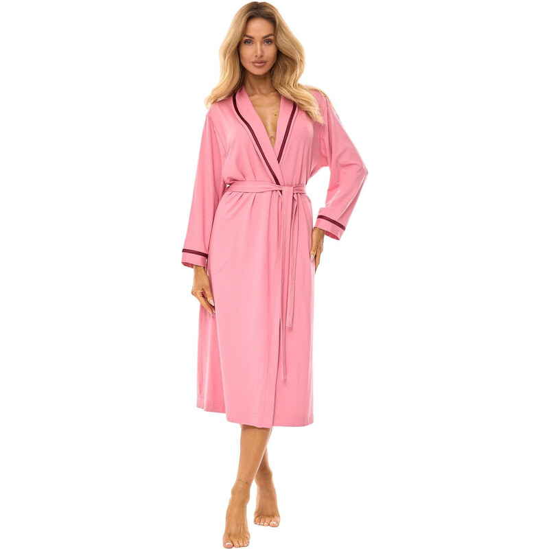 L&L 2506 dlhý dámsky viskózový župan M-2XL 67065643