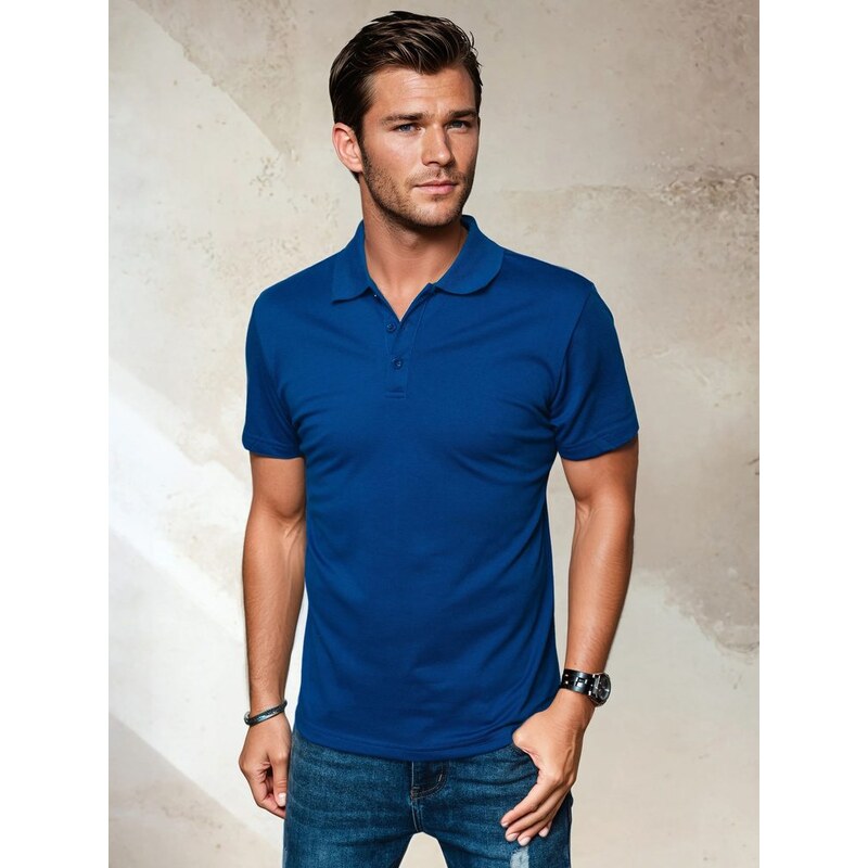 Buďchlap Trendová modrá polokošeľa 39636677