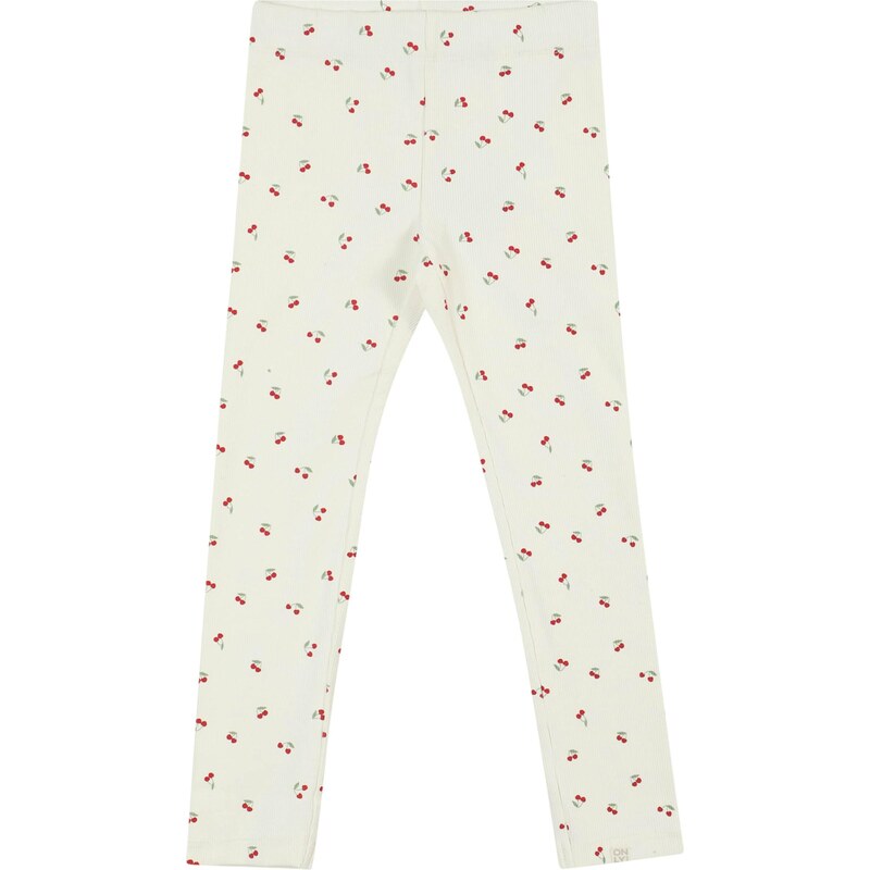 Only Mini Legíny KMGTRINNY krémová / trávovo zelená / červená 61950110