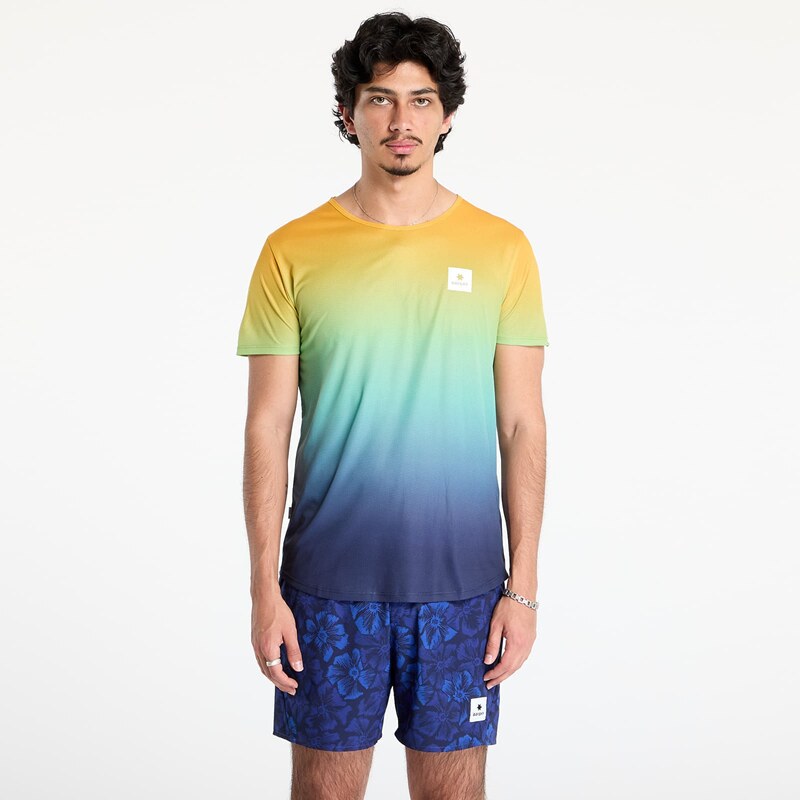 Tričko SAYSKY Drip Dye Flow T-Shirt Blue Aop S 63788013
