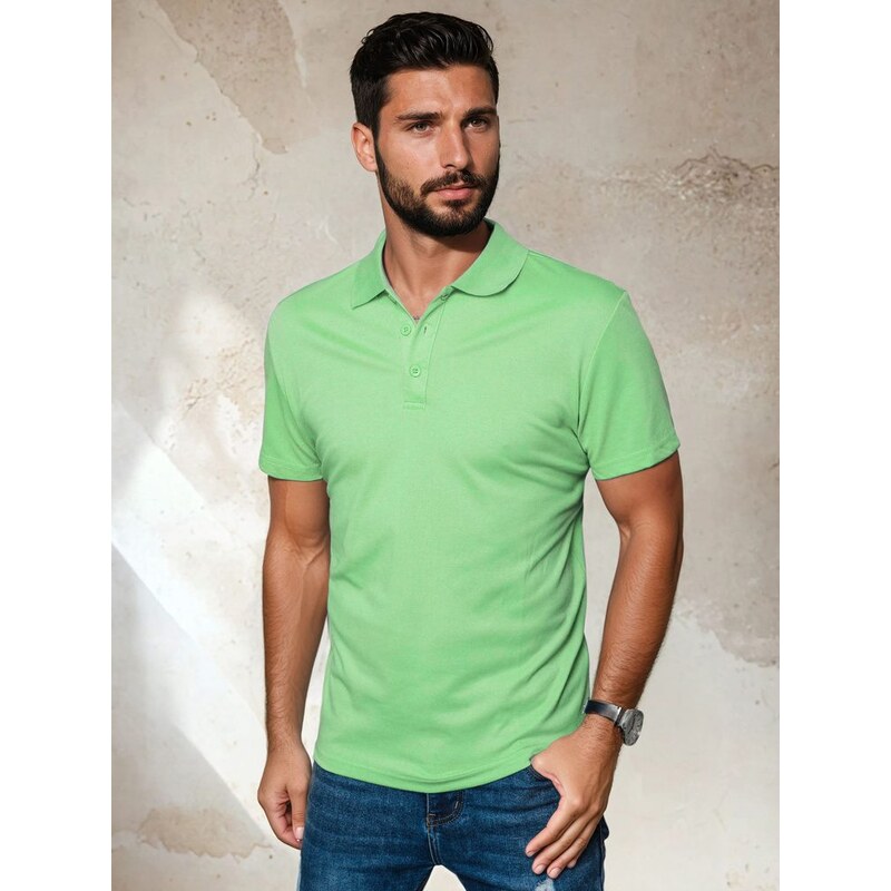 Dstreet Trendová zelená polokošeľa 63788208