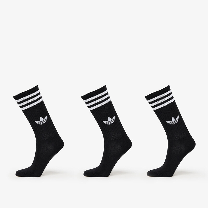 adidas Originals Ponožky adidas 3-Stripes High Crew Socks 3-Pack Black 63789623