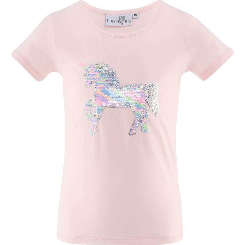happy girls Tričko rosé / strieborná 63791534