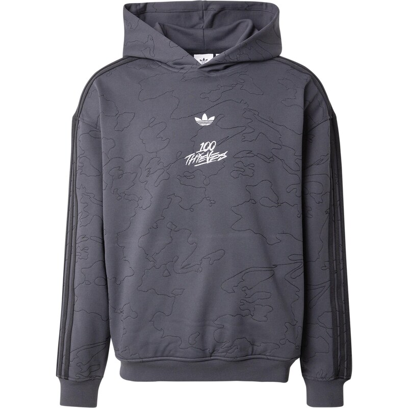 ADIDAS ORIGINALS Mikina 100 Thieves sivá / tmavosivá / biela 63791744