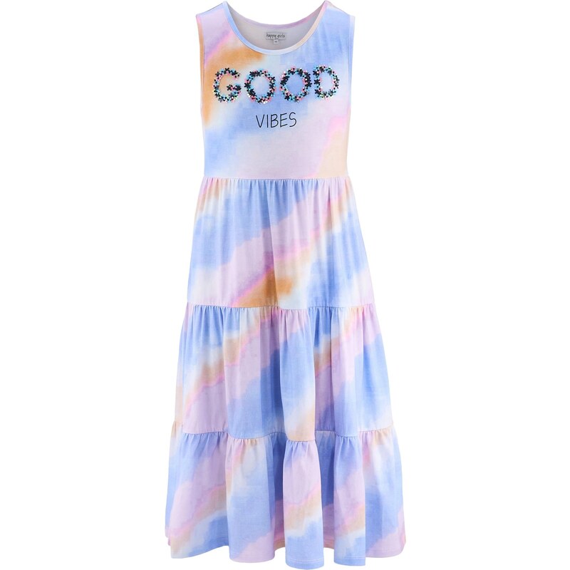 happy girls Šaty svetlomodrá / orgovánová / tmavooranžová / čierna 63791928