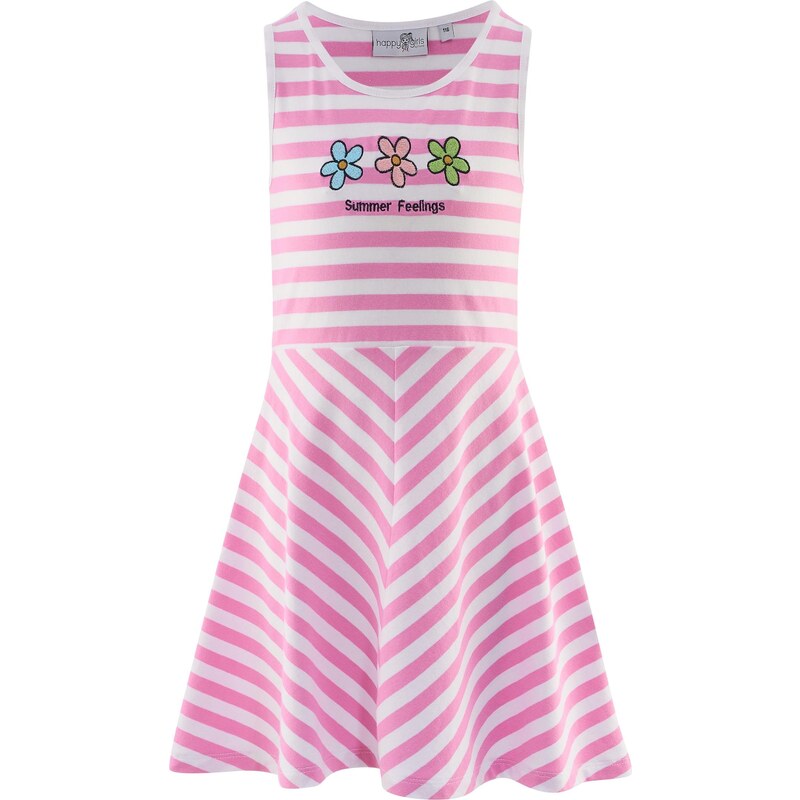 happy girls Šaty ružová / biela 63791922