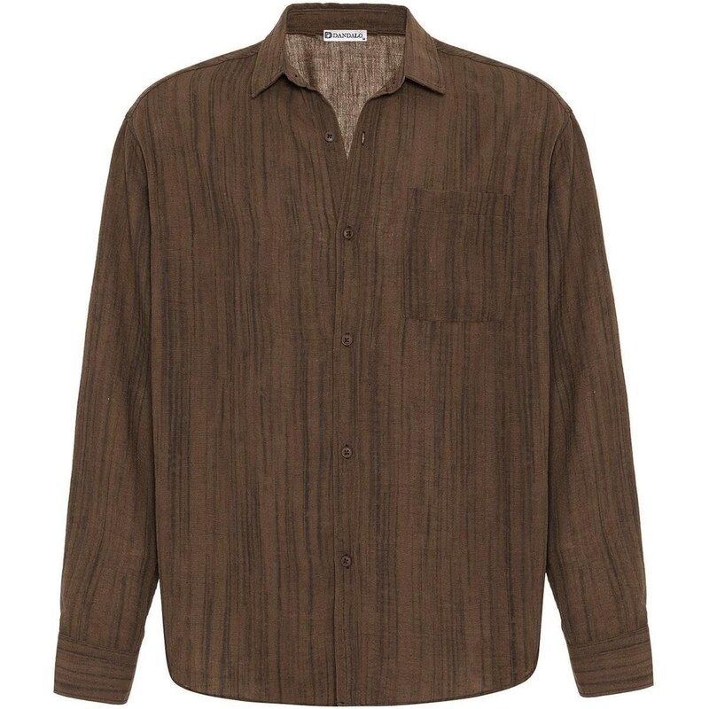Dandalo Košeľa hnedá / tmavohnedá 65653424