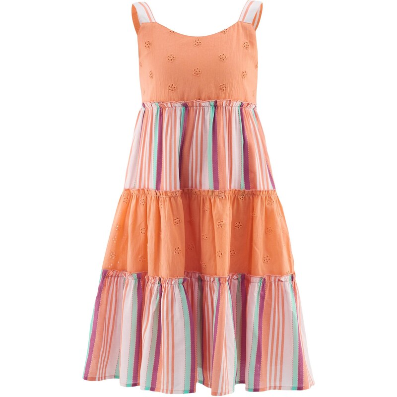 happy girls Šaty mätová / oranžová / tmavoružová / biela 63791946