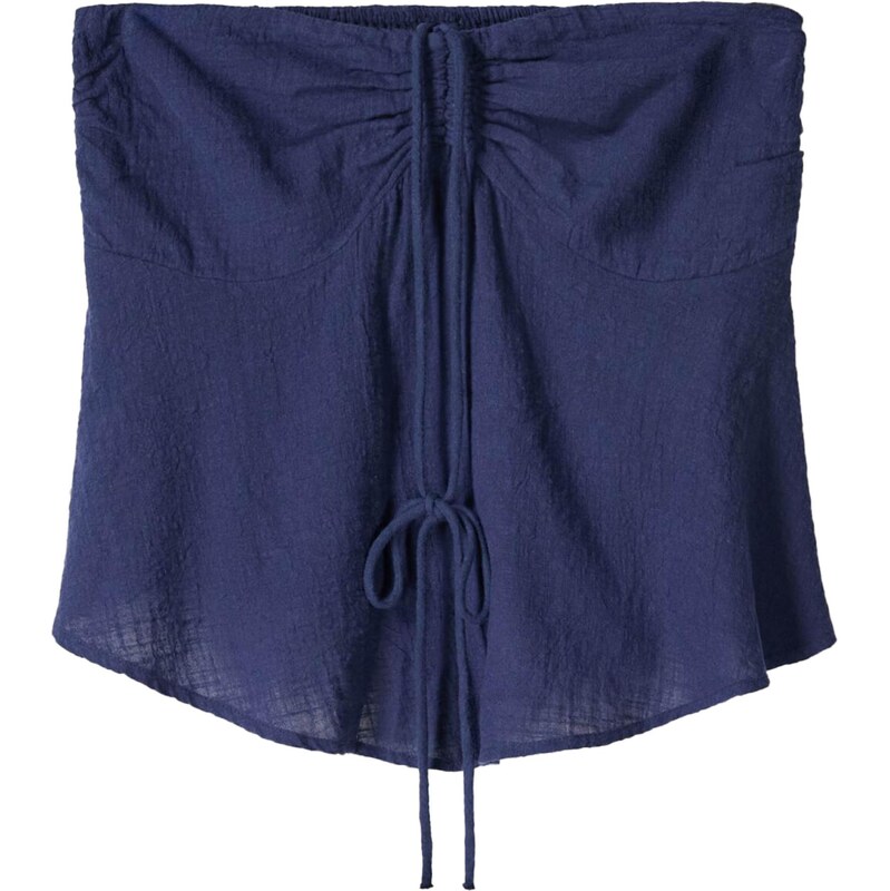 Bershka Top tmavomodrá 65879148