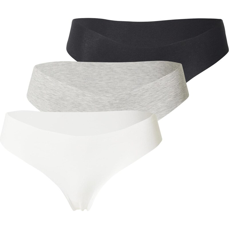 Hunkemöller Nohavičky sivá / čierna / biela 63874230