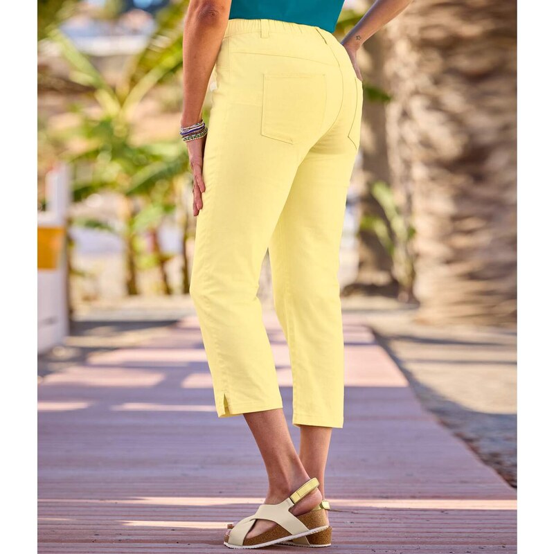 Sedemosminové keprové nohavice Atlas For Men Žltá 63786319