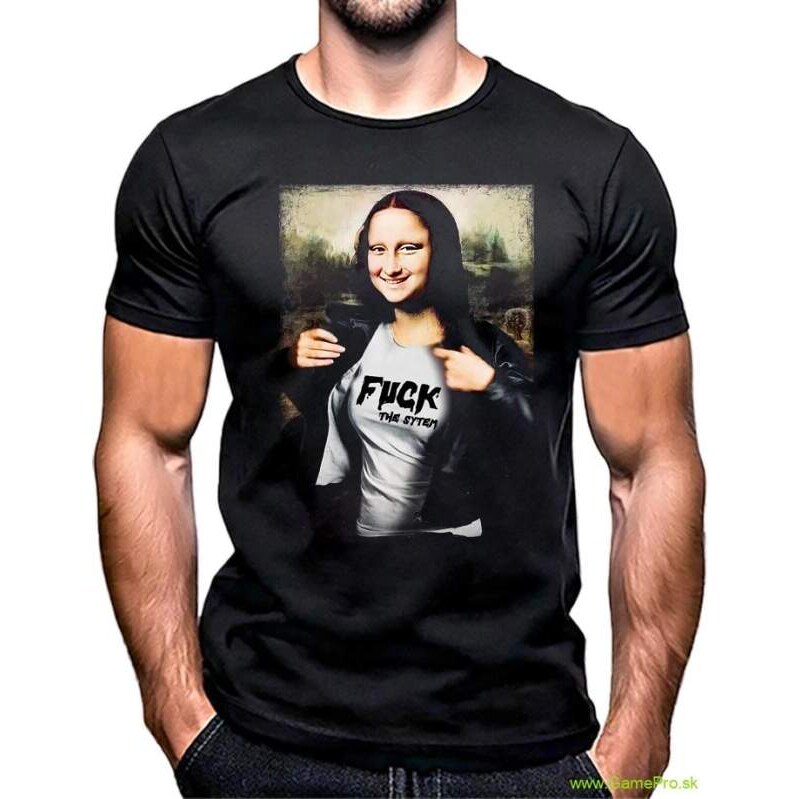 Fruit of the Loom Fuck The System (Mona Lisa) (tričko) 63772126