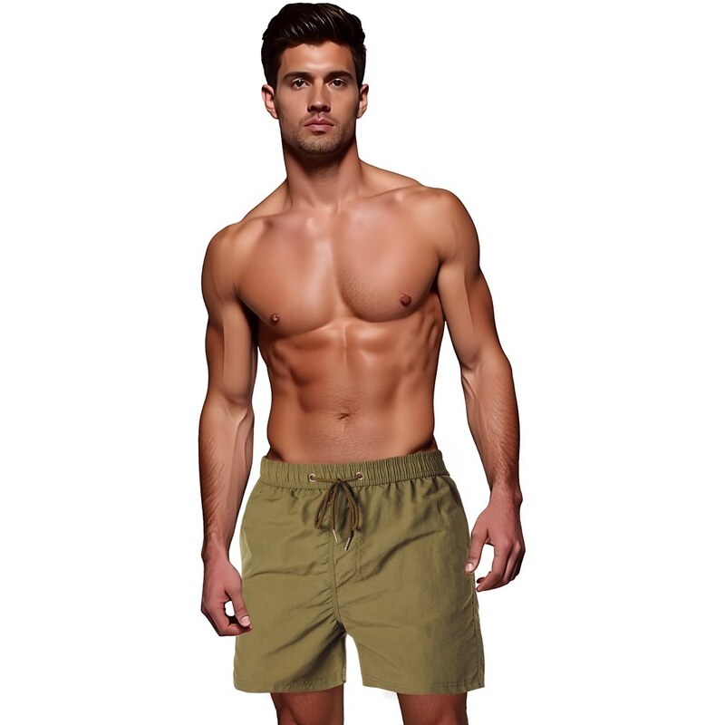 Dstreet Módne olivové pánske plavky 63796464