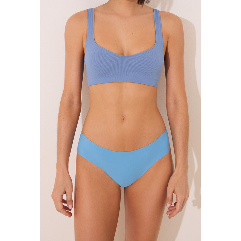 womensecret Klasické modré Clean Cut nohavičky 63797005