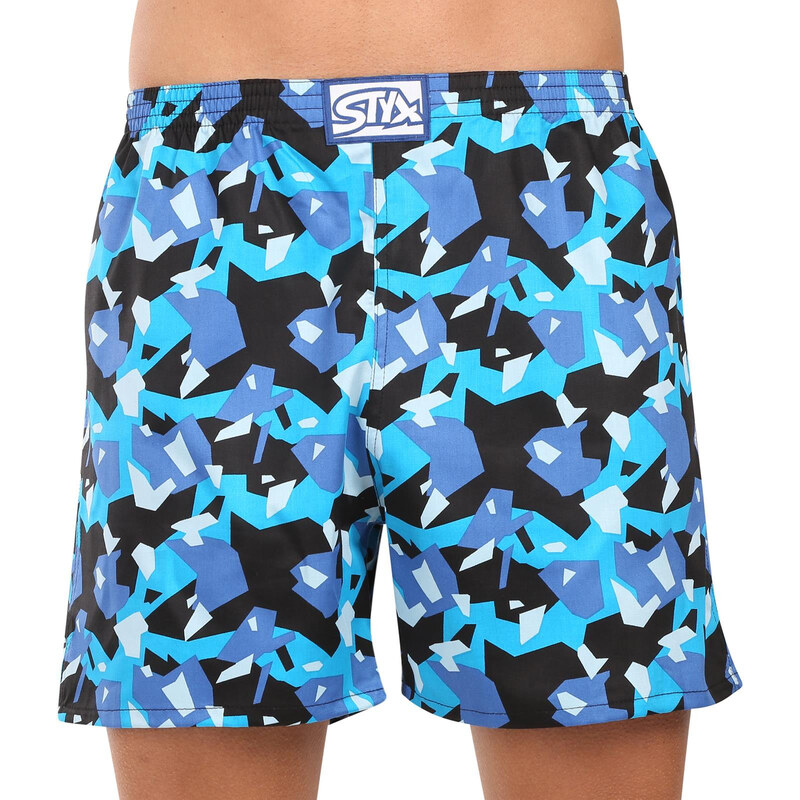 Pánske trenky na spanie Styx maskáč hranatý (DTP1858) 63798844