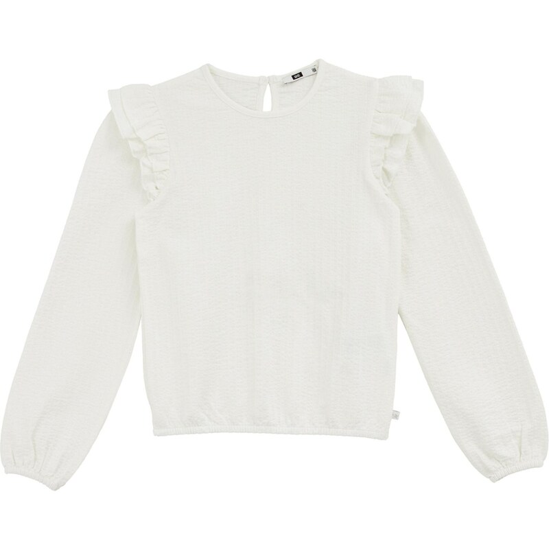 WE Fashion Tričko šedobiela 57017737